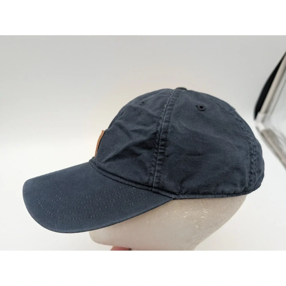 Carhartt Odessa Navy Blue Canvas Baseball Cap Hat 102427 400 Adjustable Men OSFM